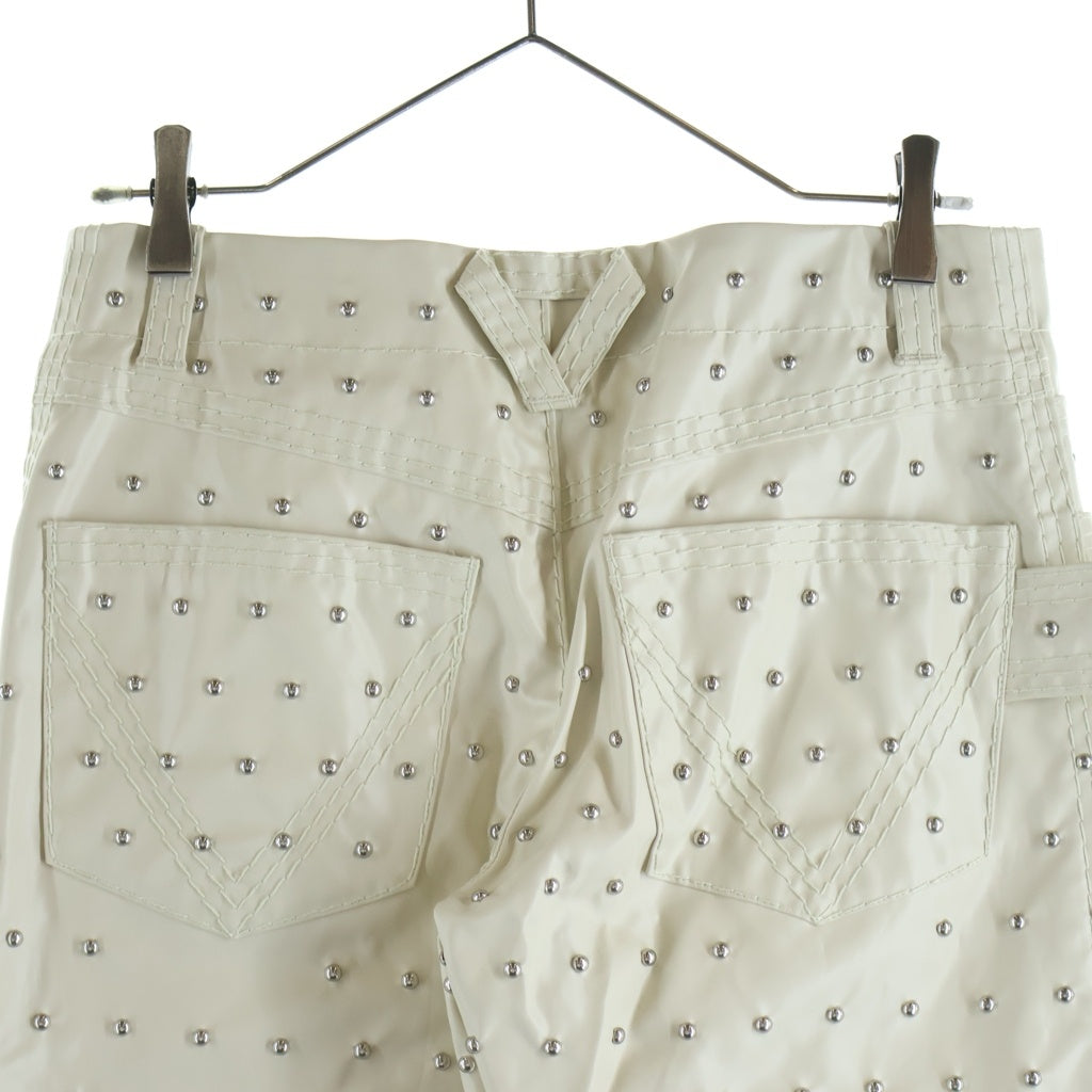 BOTTEGA VENETA(ボッテガヴェネタ) スタッズロングパンツ アイボリー #38 レディース