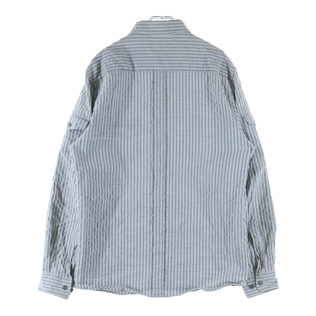 LOUIS VUITTON(ルイヴィトン) コットンストライプシャツ グレー #S
