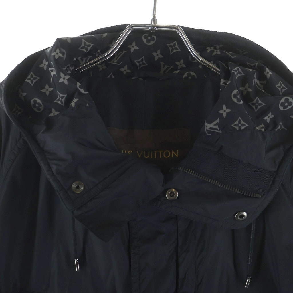 LOUIS VUITTON(ルイヴィトン) モノグラム プリント ナイロンウインドブレーカー ライトアウター ブラック #46