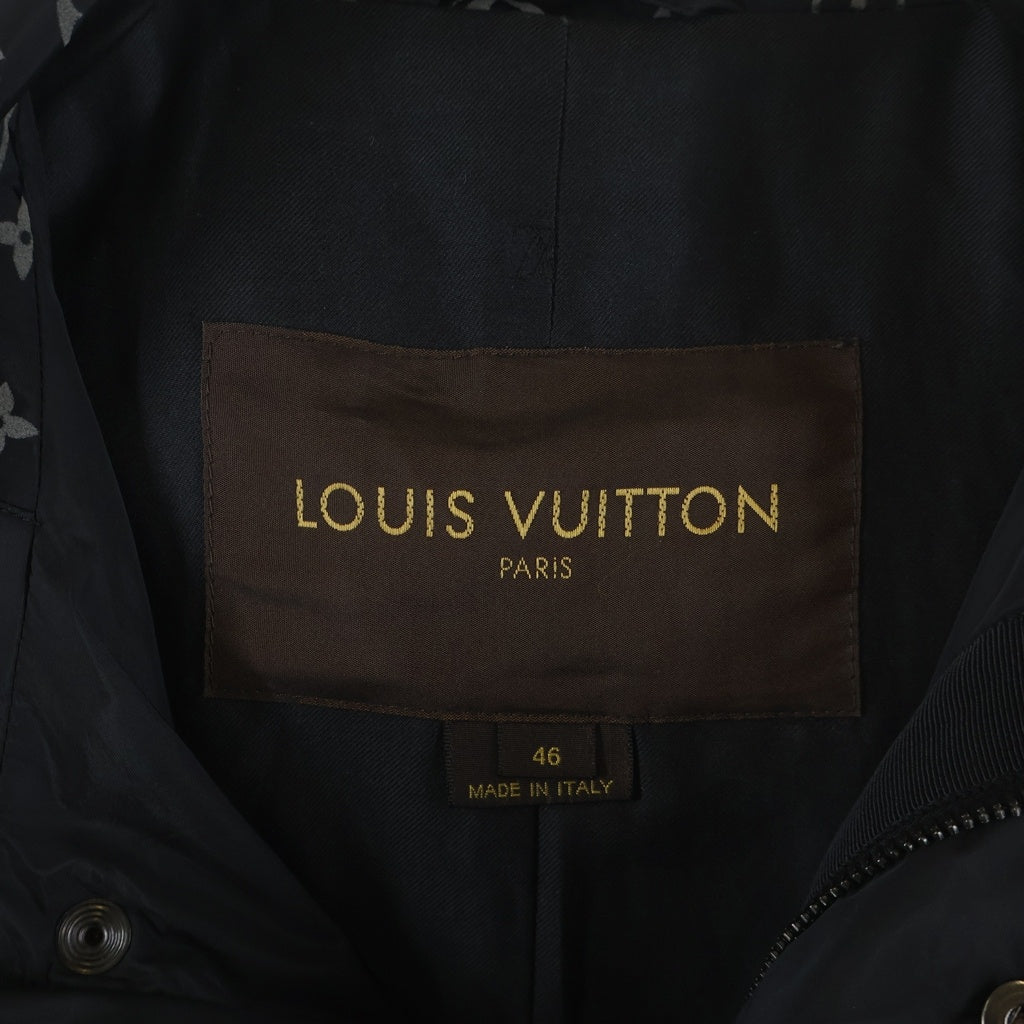 LOUIS VUITTON(ルイヴィトン) モノグラム プリント ナイロンウインドブレーカー ライトアウター ブラック #46