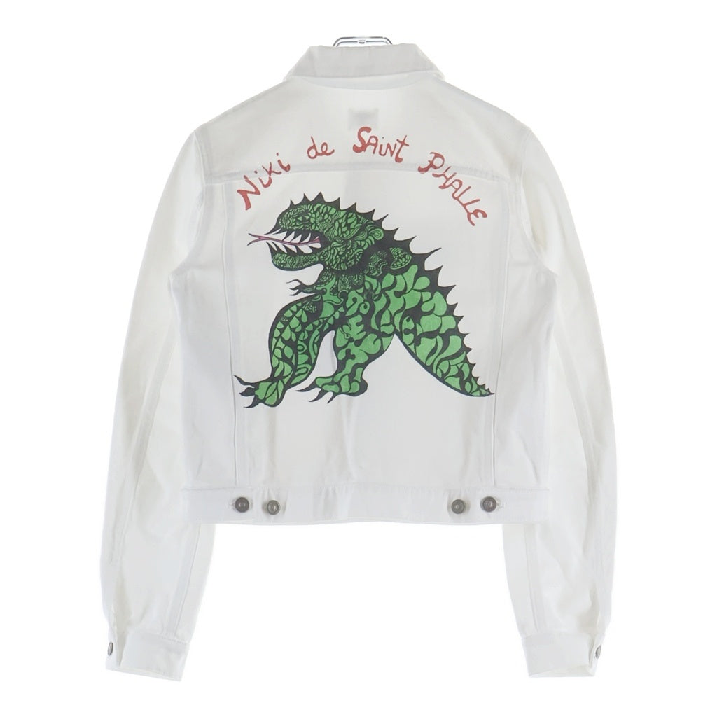 DIOR(ディオール) ×Niki de Saint Phalle Cropped Jacket Ecru ニキドサンファル クロップドジャケット エクリュ デニムジャケット ホワイト 412V11A3075 レディース