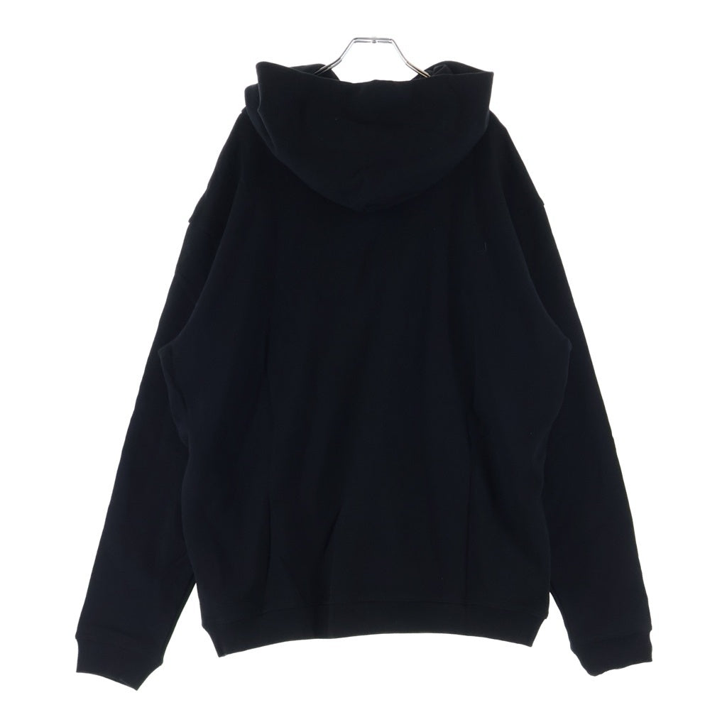 MM6 Maison Margiela(エムエムシックスメゾンマルジェラ) 22AWフロントロゴ プルオーバーフーディー パーカー 反転ロゴ ブラック S50GU0167
