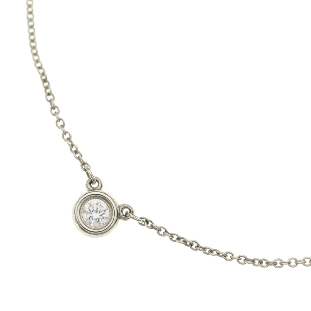 TIFFANY & Co.(ティファニー) バイザヤード 1Pダイヤ ネックレス ペンダント チェーン シルバー Ag925 D0.10ct レディース