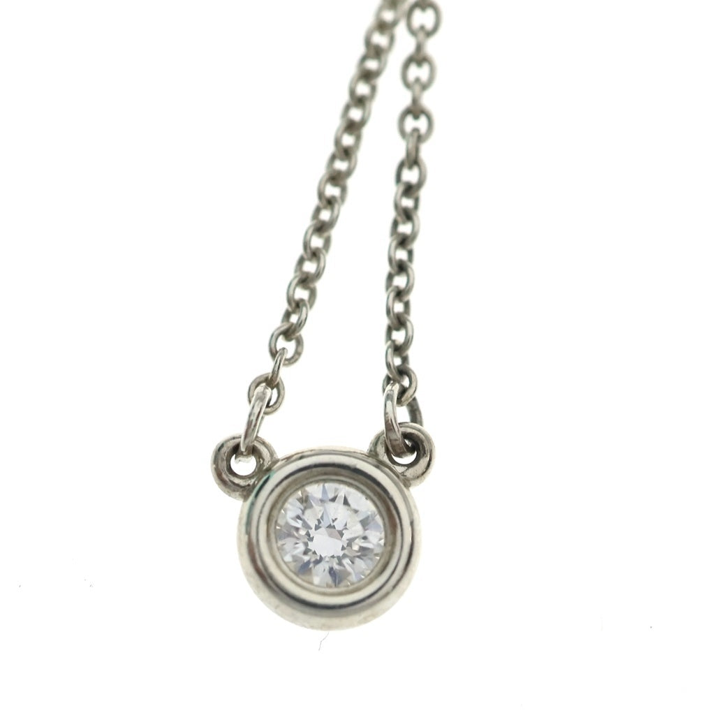 TIFFANY & Co.(ティファニー) バイザヤード 1Pダイヤ ネックレス ペンダント チェーン シルバー Ag925 D0.10ct レディース