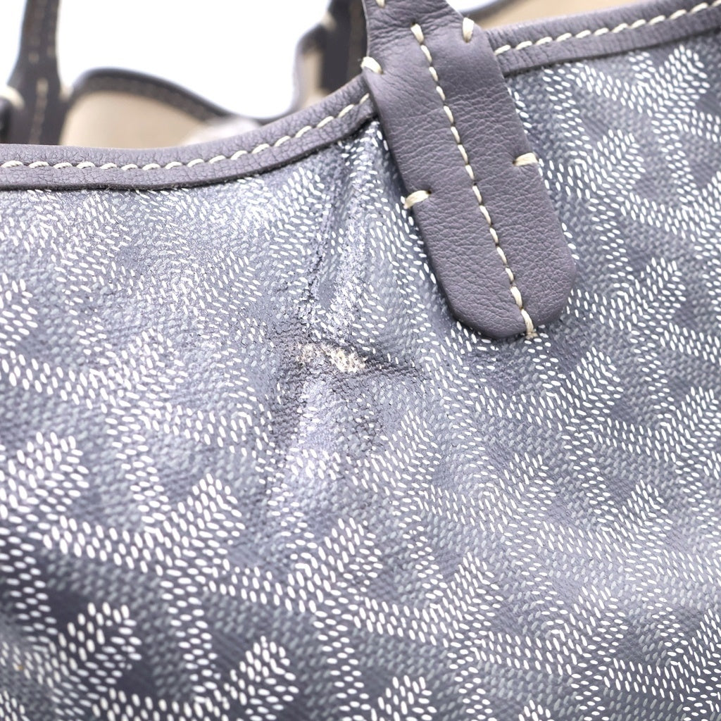 GOYARD(ゴヤール) サンルイPM PVCレザー ハンドバッグ ショルダーバッグ グレー レディース