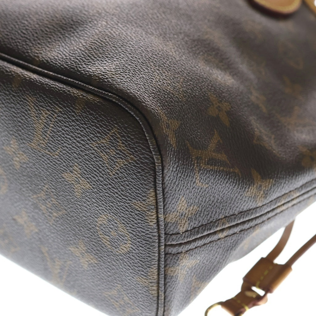 LOUIS VUITTON(ルイヴィトン) モノグラム ネヴァーフルPM ハンドバッグ トートバッグ ブラウン レザー×PVC M40155 ゴールド金具 レディース