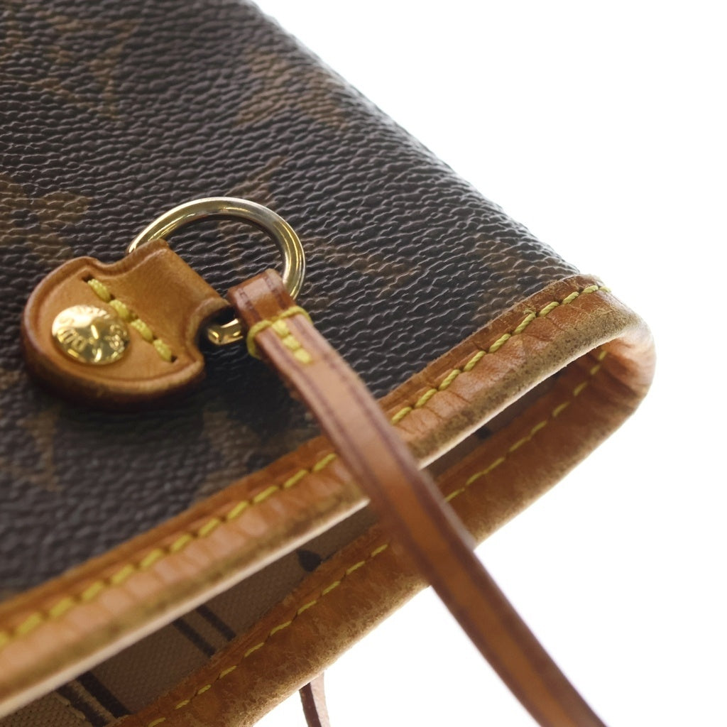 LOUIS VUITTON(ルイヴィトン) モノグラム ネヴァーフルPM ハンドバッグ トートバッグ ブラウン レザー×PVC M40155 ゴールド金具 レディース