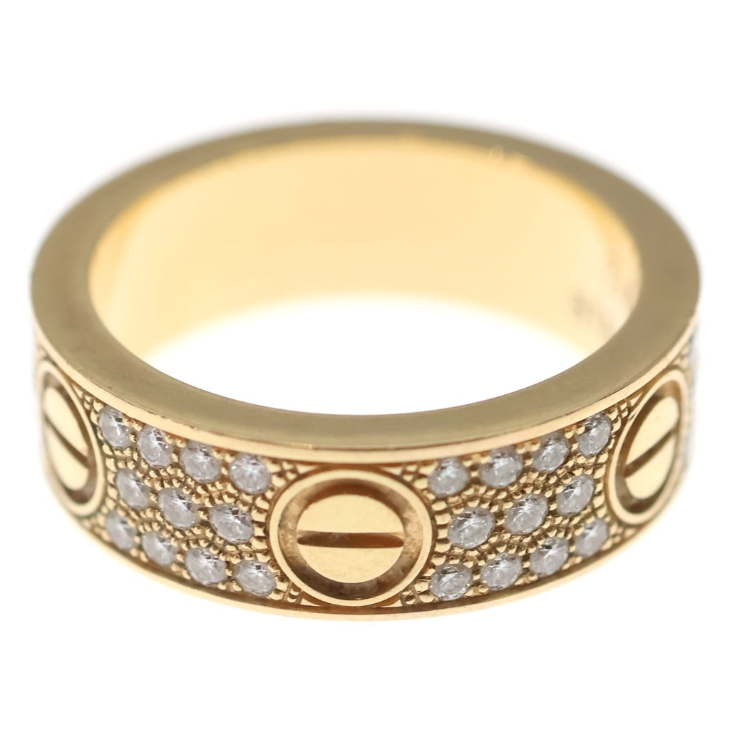 Cartier(カルティエ) ラブリング パヴェダイヤ リング 750PG ピンクゴールド 指輪 レディース