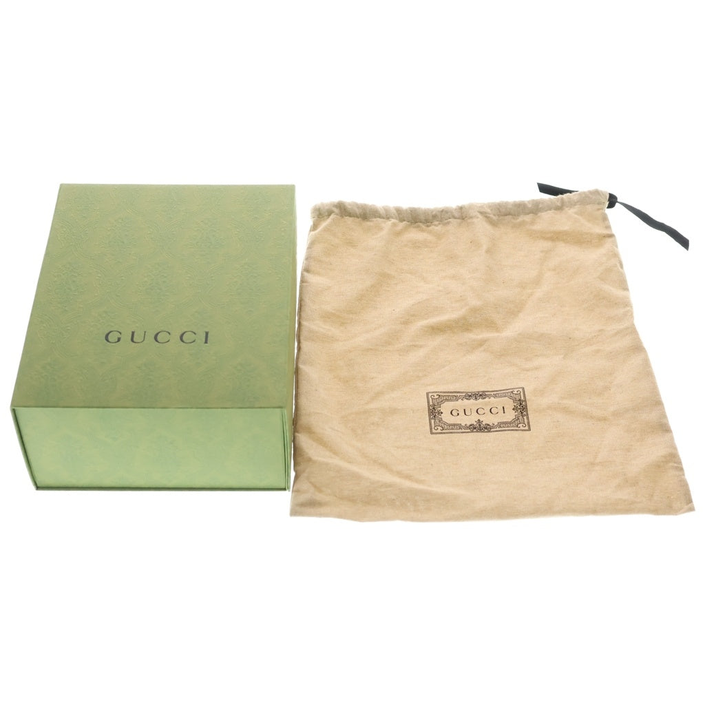 GUCCI(グッチ) ドラえもんコラボ ミニバケットバッグ ミニGGスプリーム ショルダーバッグ ブラウン×レッド レザー 647801 ゴールド金具 レディース
