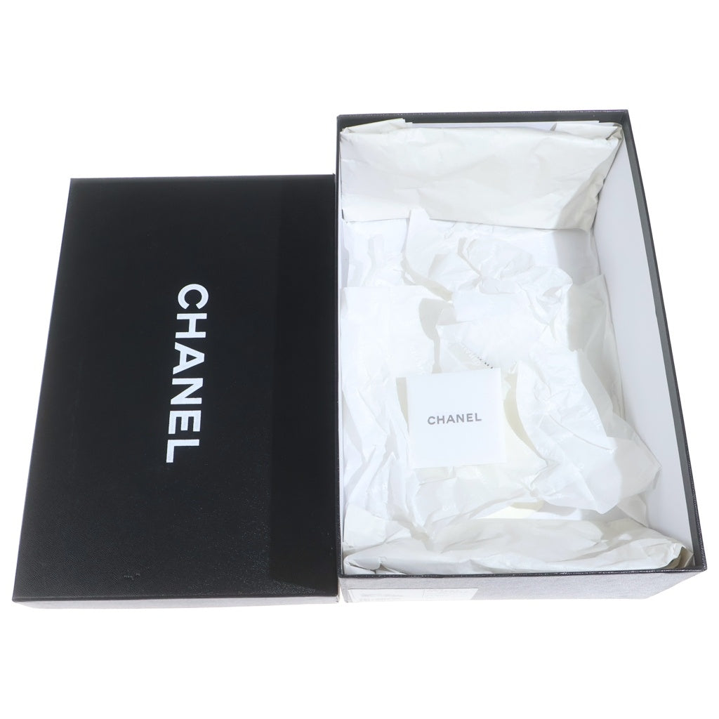 CHANEL(シャネル) パテント ヒールサンダル ブラック #38C レディース
