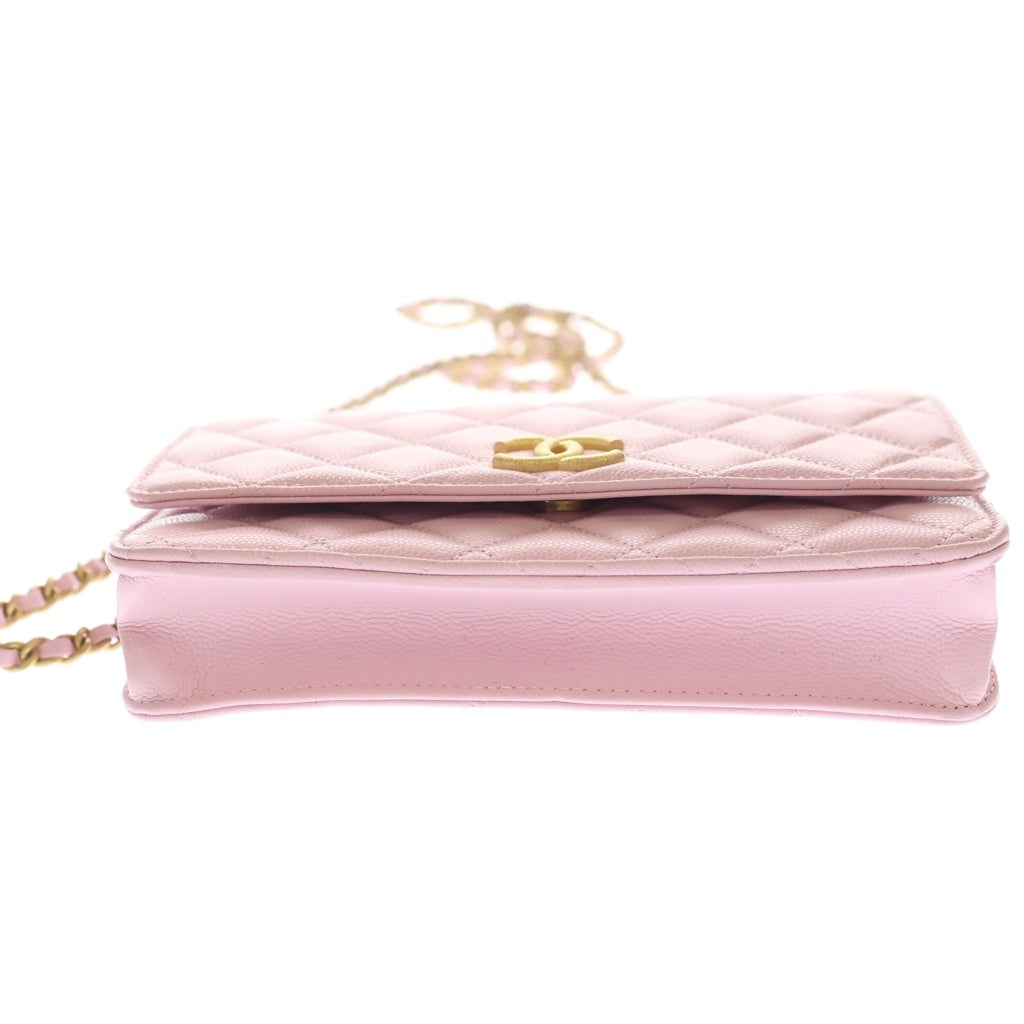 シャネルチェーンウォレット ピンク 財布 シャネル CHANEL シャネル