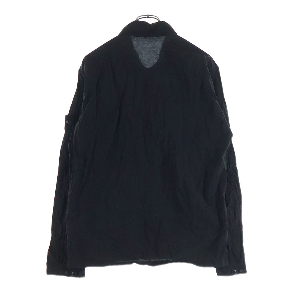 STONE ISLAND(ストーンアイランド) Nylon Metal Shirt Jacket ナイロン メタル シャツ ジャケット ワッペン ブラック 801511219