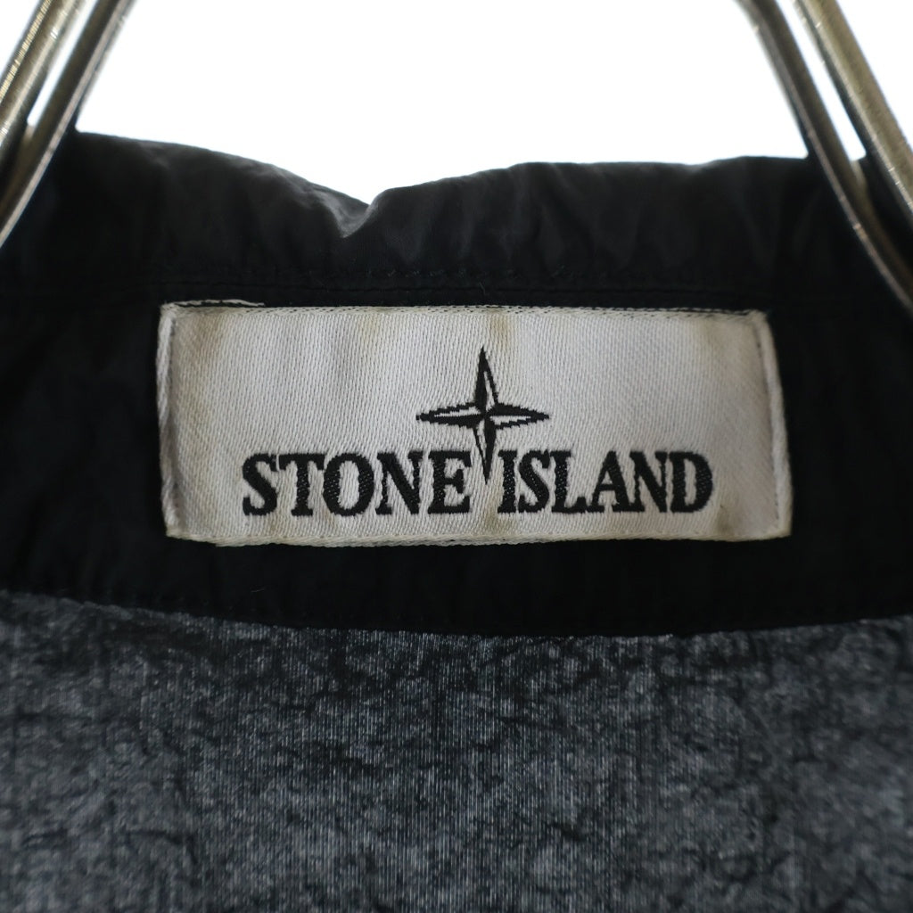 STONE ISLAND(ストーンアイランド) Nylon Metal Shirt Jacket ナイロン メタル シャツ ジャケット ワッペン ブラック 801511219