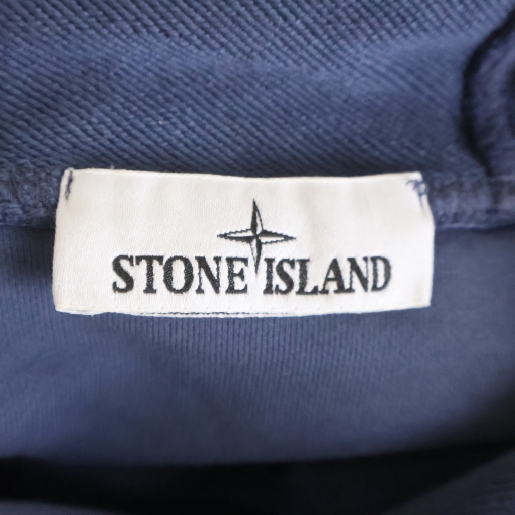STONE ISLAND(ストーンアイランド) プルオーバー フーディー スウェット ワッペン ネイビー コットン