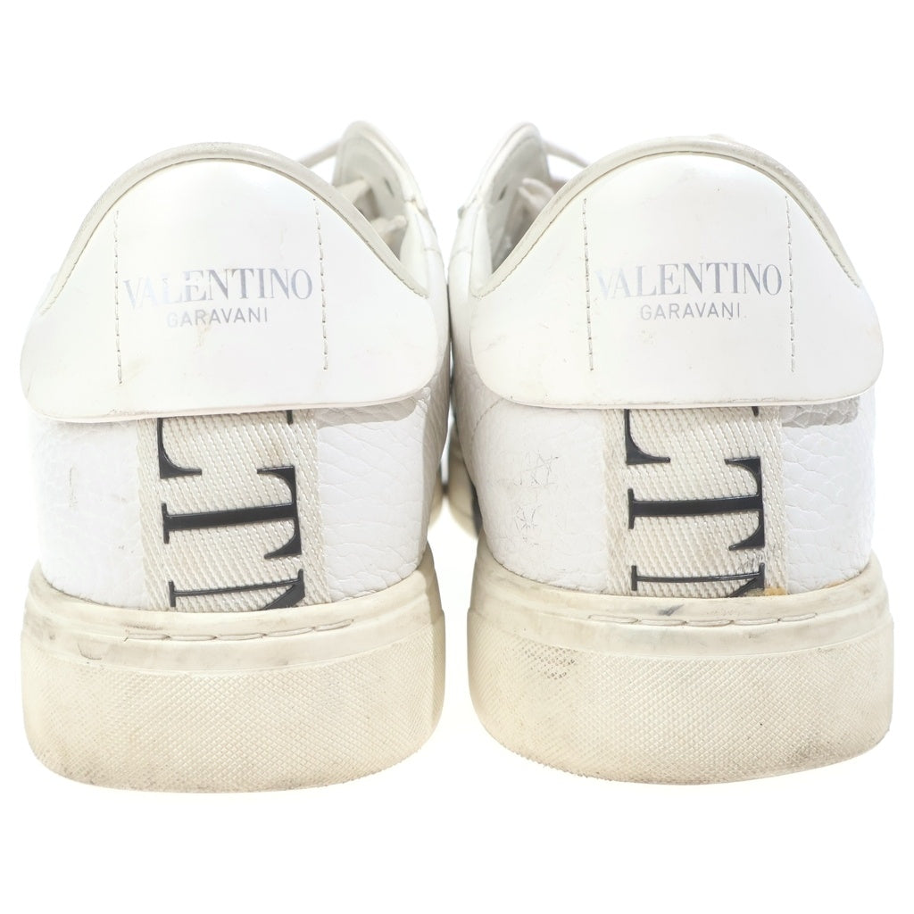 VALENTINO(ヴァレンティノ) VLTN ロゴ レザー レースアップ ローカットシューズ スニーカー ホワイト