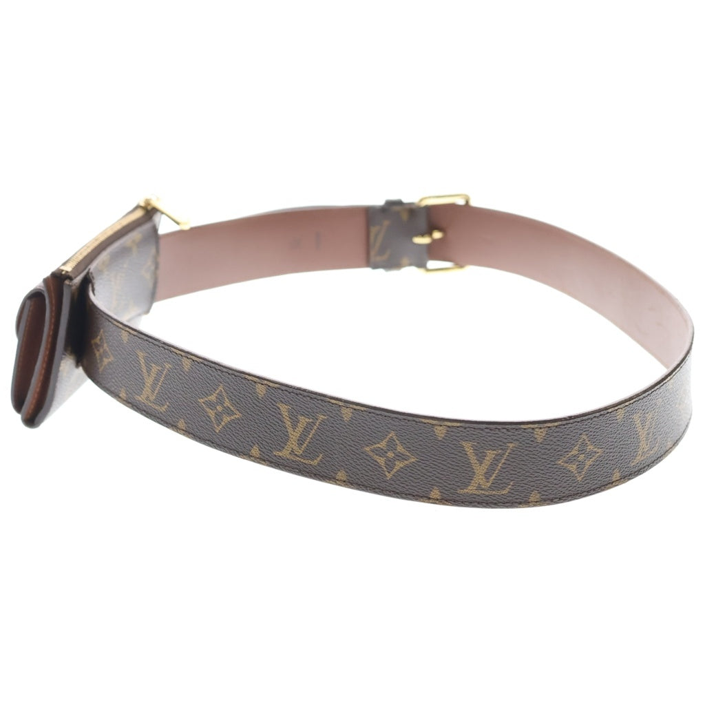 LOUIS VUITTON(ルイヴィトン) モノグラム サンチュール ポシェット デュオ ウエストバッグ M9836 ブラウン レディース