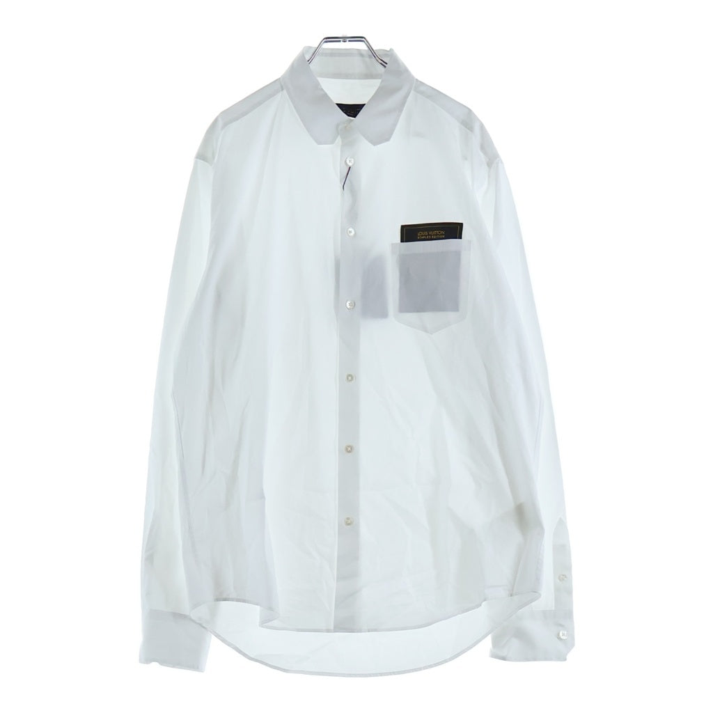 LOUIS VUITTON(ルイヴィトン) STAPLES EDITION 無地 シャツ ホワイト #XL RM241QOUQHJS40W レディース