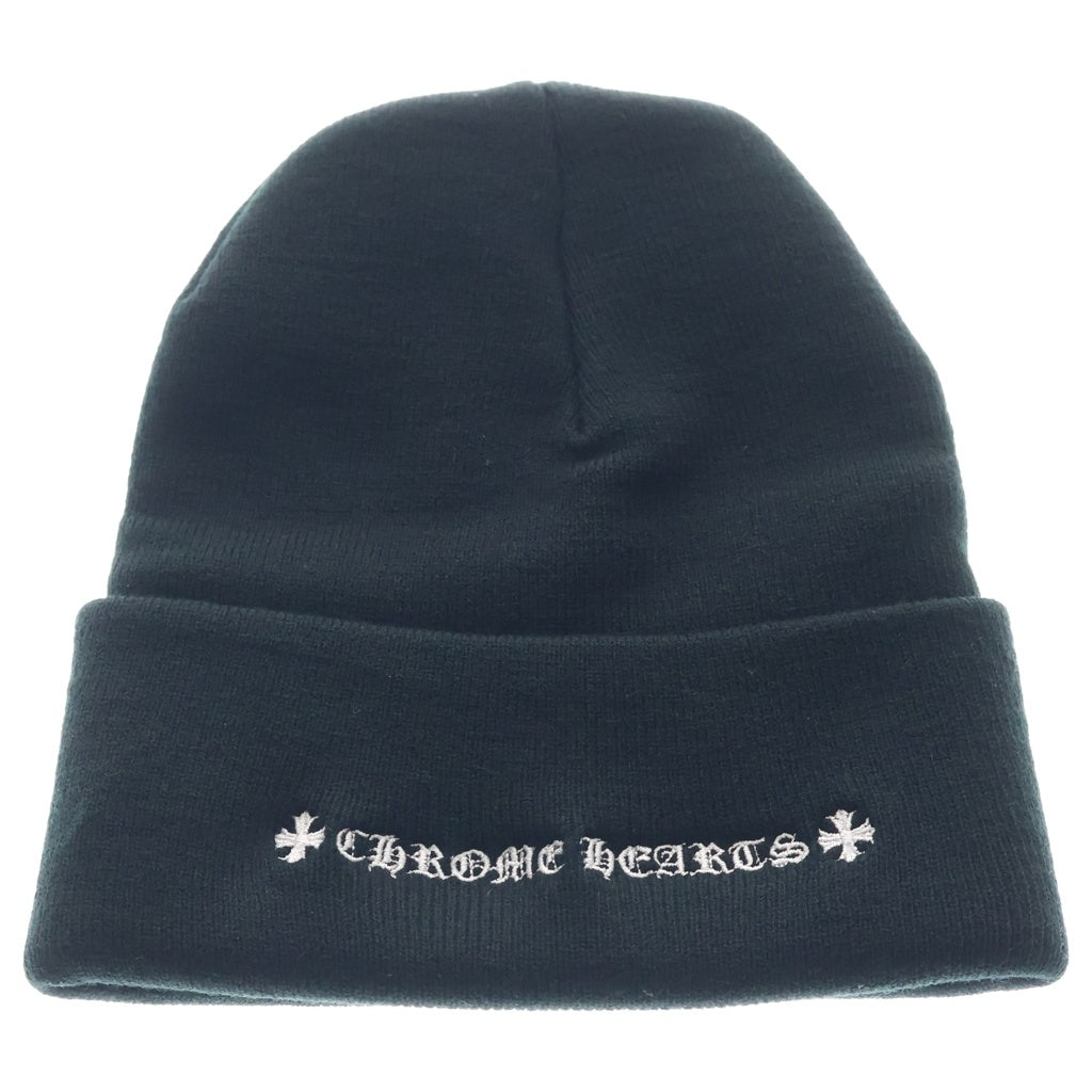 CHROME HEARTS(クロムハーツ) CH Rogo エンブロイダリー ビーニー ニット帽 ブラック