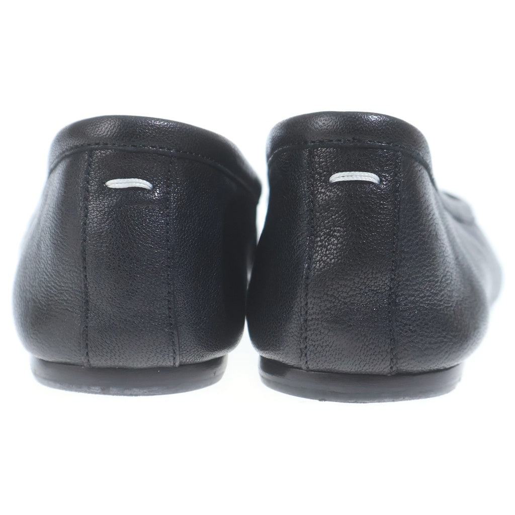 MM6 Maison Margiela(エムエムシックスメゾンマルジェラ) Tabi 足袋 タビ バレリーナ フラット レザー シューズ ブラック レディース