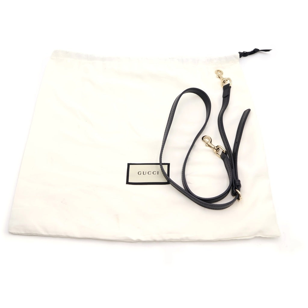 GUCCI(グッチ) ソーホー 2WAYバッグ ハンドバッグ ショルダーバッグ ブラック レザー 607722 ゴールド金具 レディース