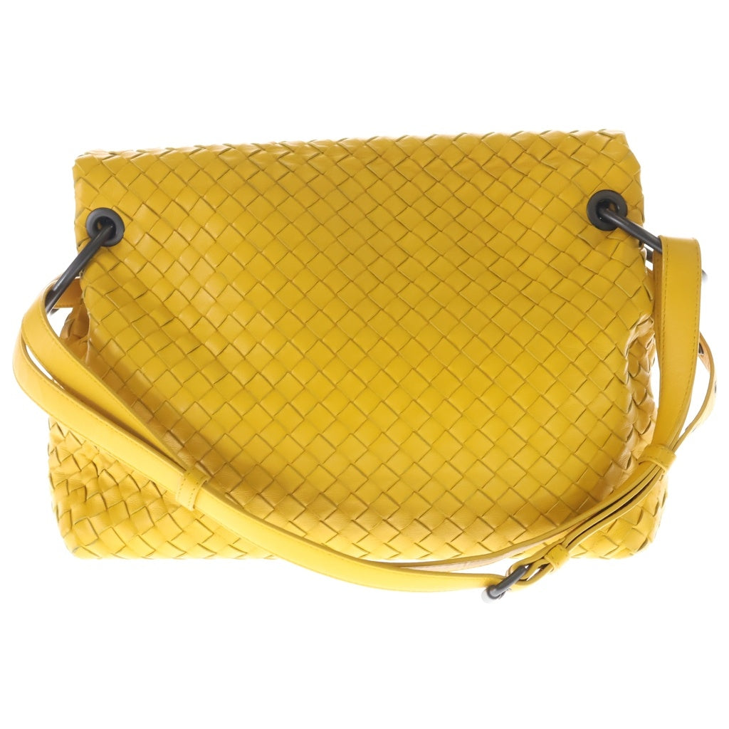 BOTTEGA VENETA(ボッテガヴェネタ) イントレチャート レザー ワンショルダーバッグ イエロー レディース