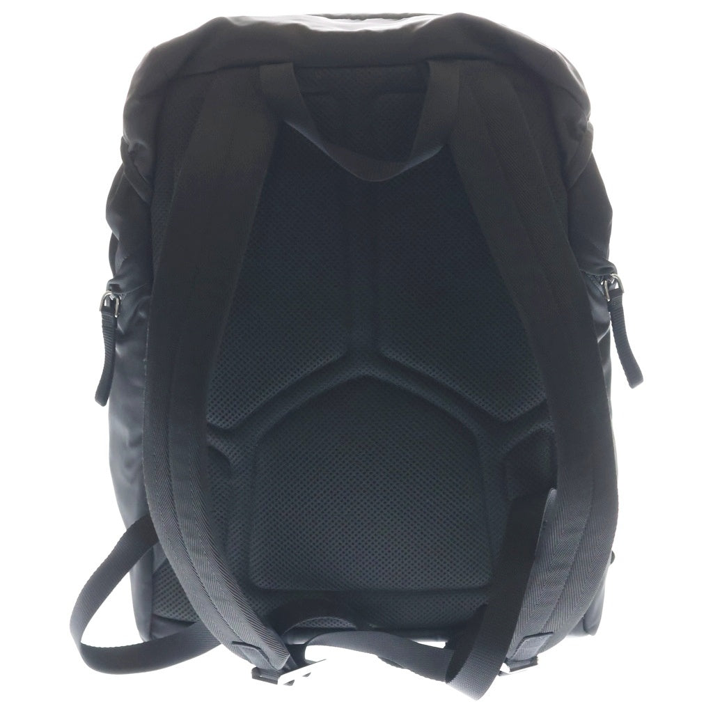 PRADA(プラダ) テスート トライアングルロゴ バックパック リュックサック ブラック ナイロン 2VZ062 シルバー金具