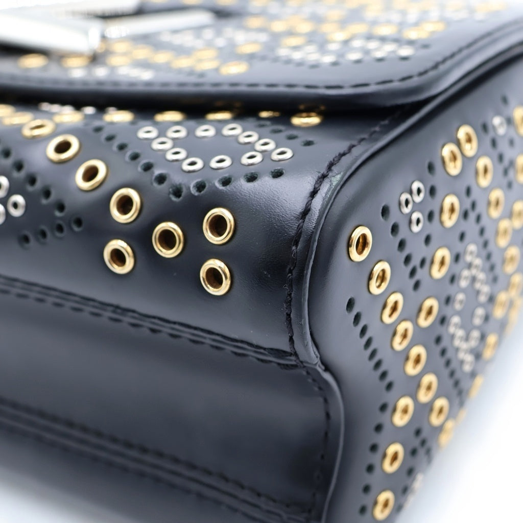 LOUIS VUITTON(ルイヴィトン) エピ ツイストMM 2WAYハンドバッグ チェーンショルダーバッグ ブラック レザー M42365 シルバー金具 レディース