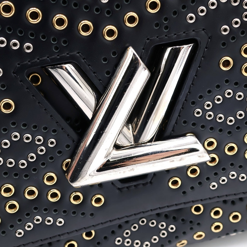 LOUIS VUITTON(ルイヴィトン) エピ ツイストMM 2WAYハンドバッグ チェーンショルダーバッグ ブラック レザー M42365 シルバー金具 レディース