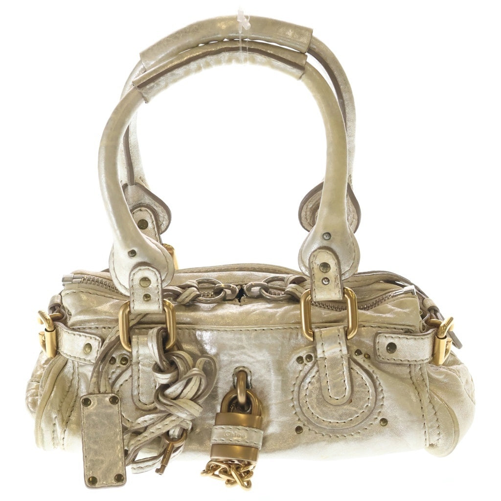 Chloe(クロエ) パディントン レザー ハンドバッグ ベージュ 3S0163-703 レディース