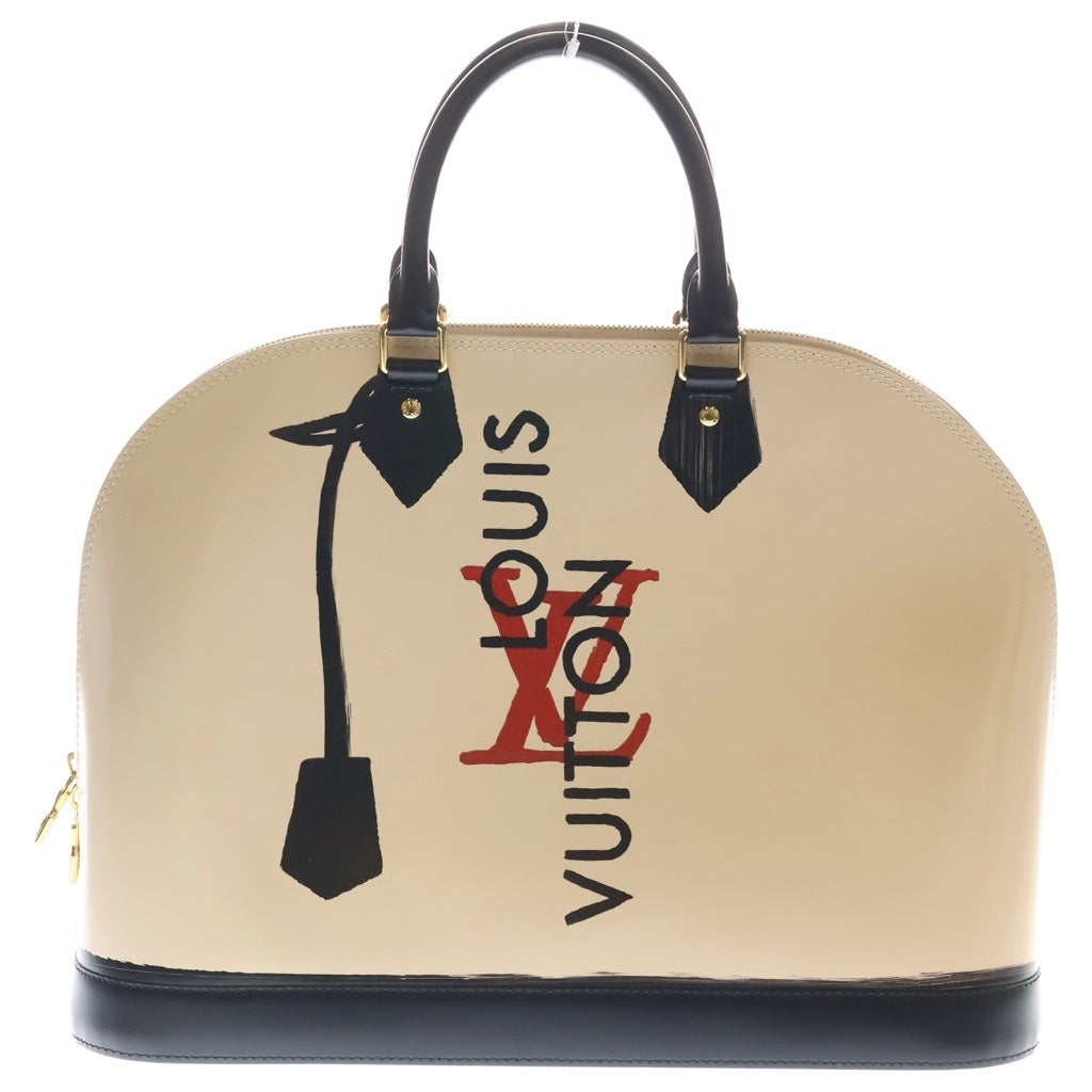 LOUIS VUITTON(ルイヴィトン) アルマGM トロンプイユ ハンドバッグ ライトピンク×ブラック レザー M23598 ゴールド金具 レディース