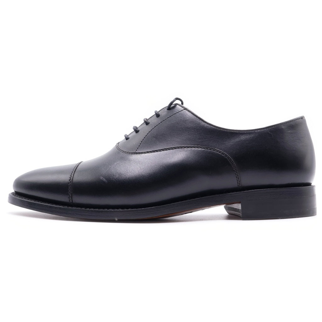 Berwick1707(バーウィック1707) プレーントゥ レザードレスシューズ ブラック #UK7