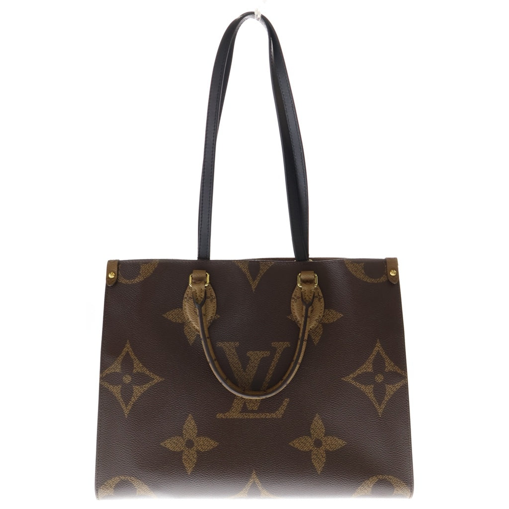LOUIS VUITTON(ルイヴィトン) モノグラムジャイアント リバース オンザゴーMM ハンド ショルダーバッグ PVC レザー ブラウン M45321 RFID レディース