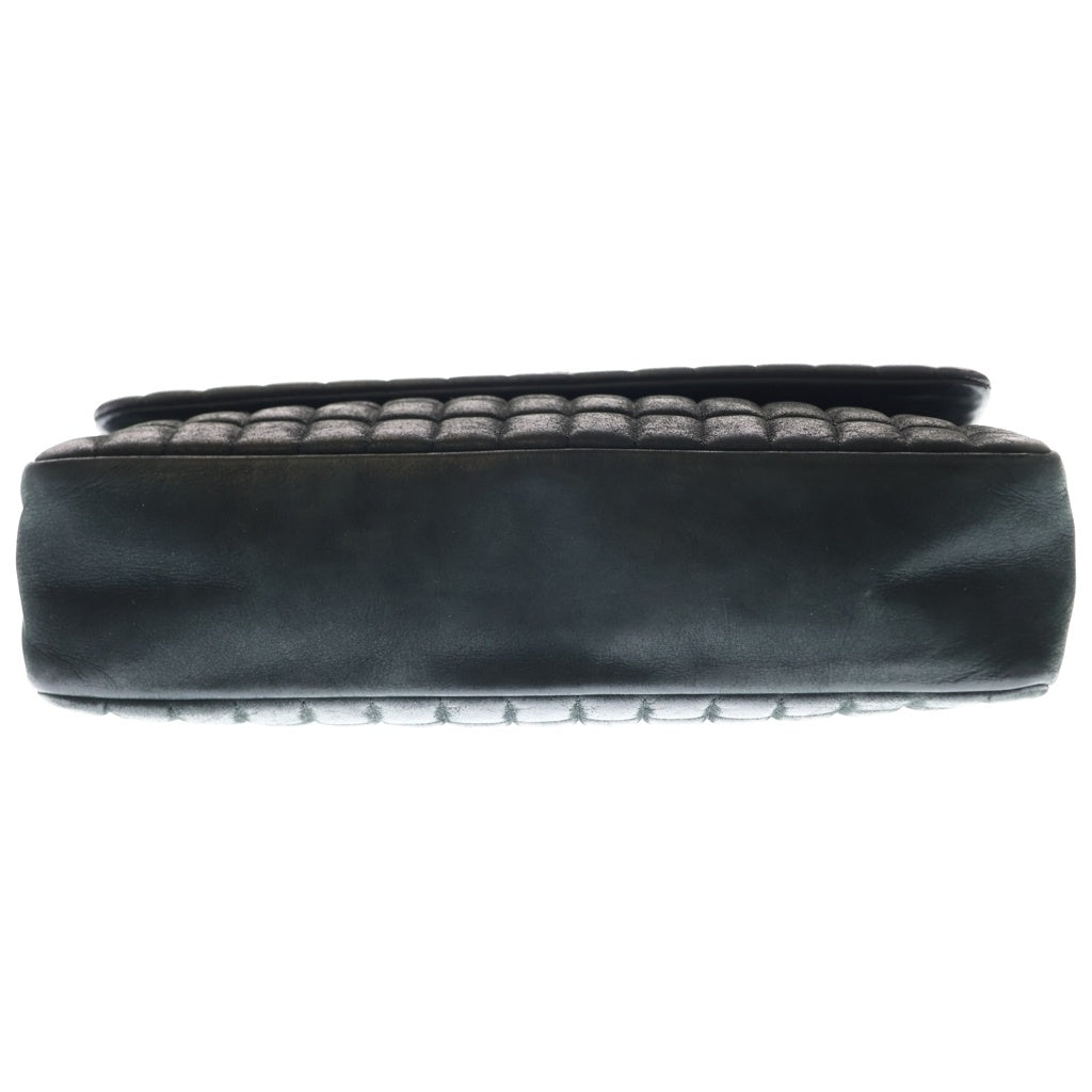CHANEL(シャネル) チョコバー チェーンショルダーバッグ SフラップWチェーン ブラック ラムスキン シルバー金具 レディース