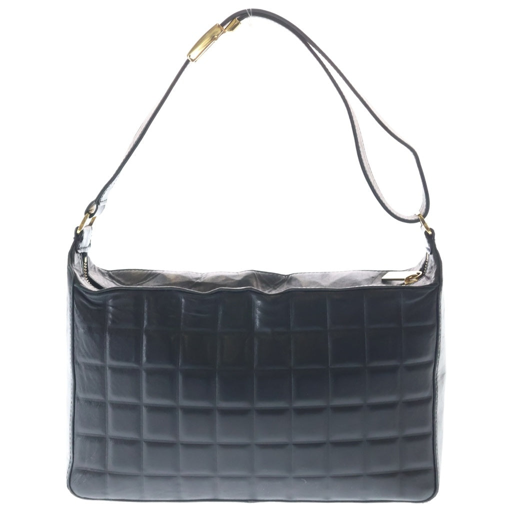 CHANEL(シャネル) ココマーク チョコバー ショルダーバッグ ラムスキン ゴールド金具 ブラック A17365 レディース