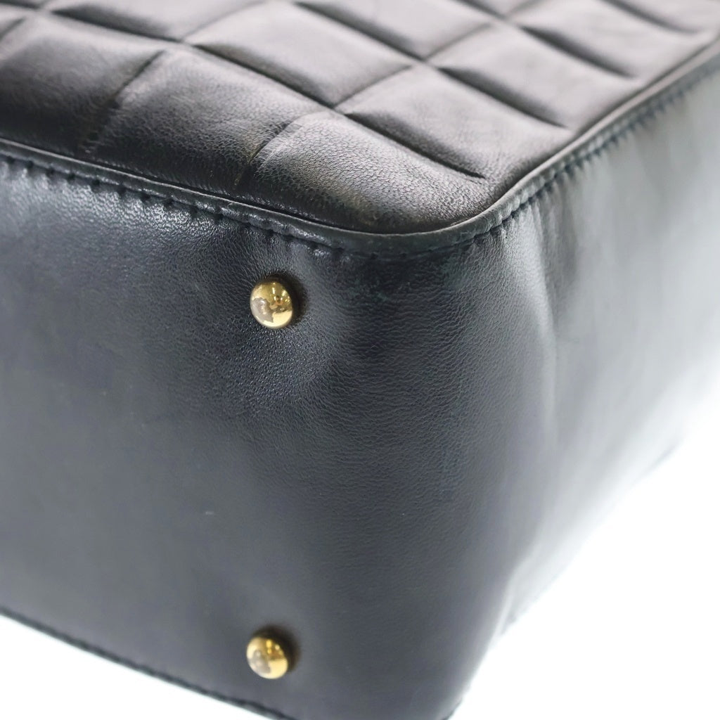 CHANEL(シャネル) ココマーク チョコバー ショルダーバッグ ラムスキン ゴールド金具 ブラック A17365 レディース