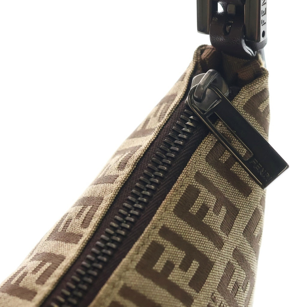 FENDI(フェンディ) アクセサリーポーチ ハンドバック ズッカ柄 キャンバス ブラウン 8BR144 レディース