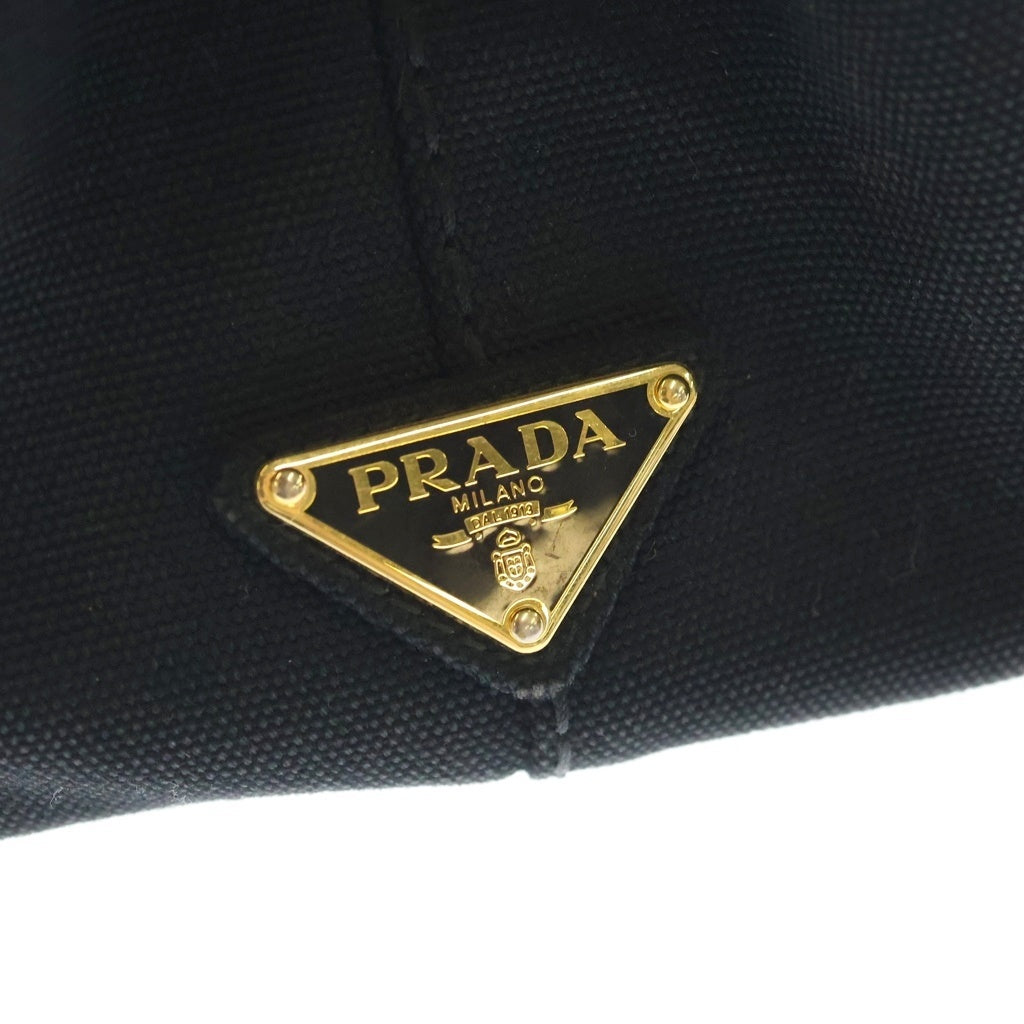 PRADA(プラダ) カナパ トートバック ハンドバック キャンバス ブラック 1BG439 レディース