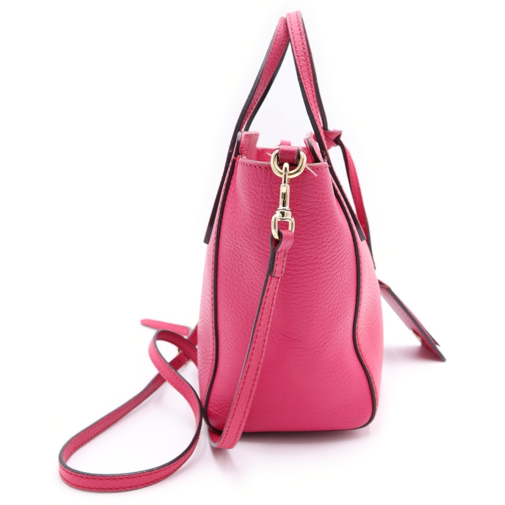 GUCCI(グッチ) 2WAYハンドバッグ ショルダーバッグ ピンク レザー 368827 ゴールド金具 レディース