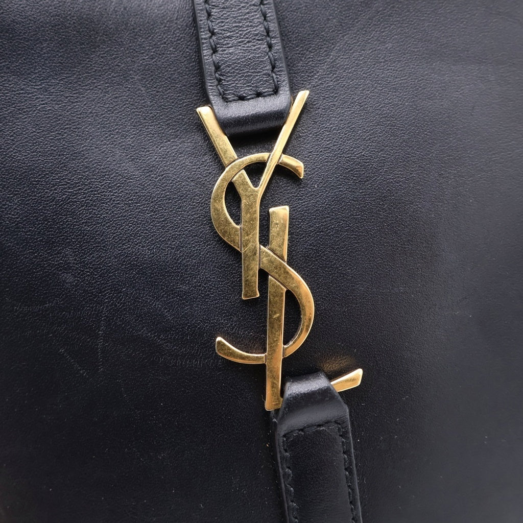 SAINT LAURENT PARIS(サンローランパリ) LE5A7 ミニバーティカル ショルダーバッグ フォンショルダー ブラック レザー ゴールド金具 レディース