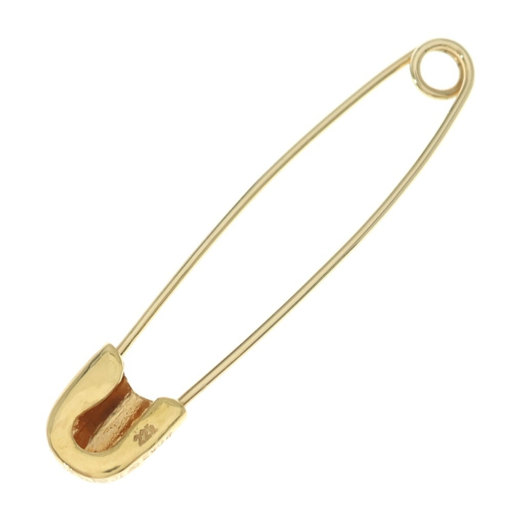 CHROME HEARTS(クロムハーツ) 22K SAFETYPIN LG 1DIA セーフティピン ラージ 1ダイヤ ゴールド