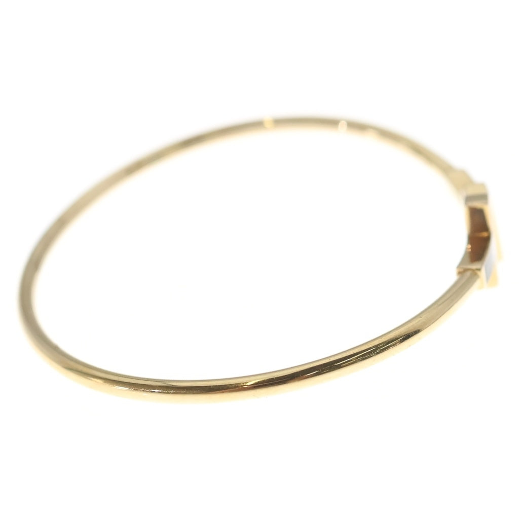 TIFFANY & Co.(ティファニー) Tワイヤー Au750 K18YG ブレスレット バングル ホワイトシェル イエローゴールド レディース