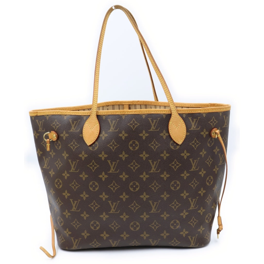 LOUIS VUITTON(ルイヴィトン) モノグラム ネヴァーフルMM 旧型 トートバッグ ハンドバッグ ブラウン レザー×PVC M40156 ゴールド金具 レディース