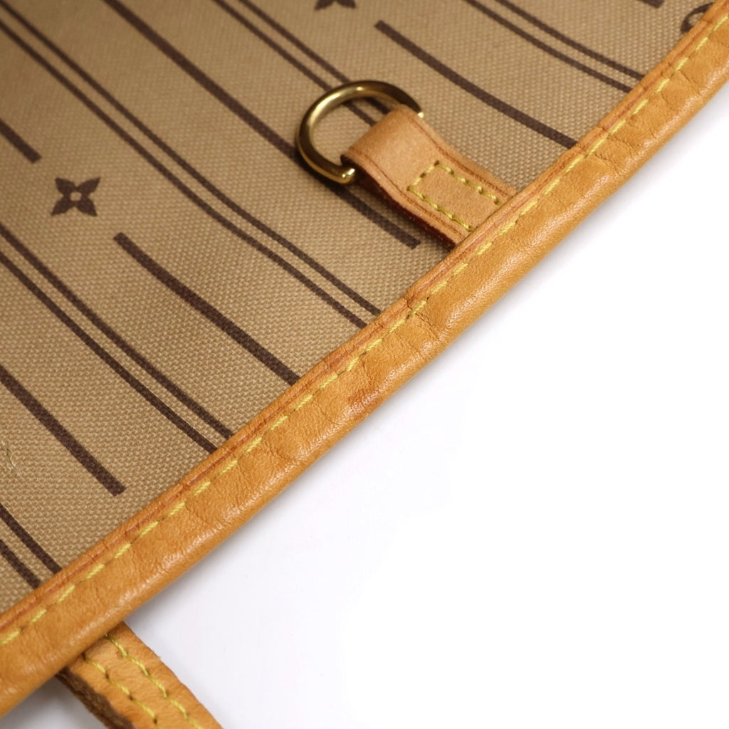 LOUIS VUITTON(ルイヴィトン) モノグラム ネヴァーフルMM 旧型 トートバッグ ハンドバッグ ブラウン レザー×PVC M40156 ゴールド金具 レディース