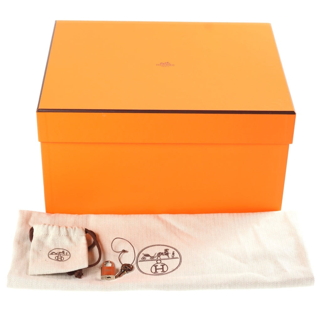 HERMES(エルメス) ピコタンロックMM ノワールトリヨンクレマンス レザー ハンドバッグ シルバー金具 ブラック U刻印 レディース