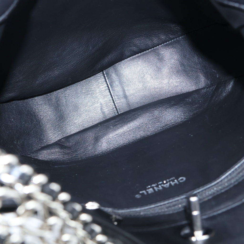 CHANEL(シャネル) マトラッセ ココマーク ホーボー チェーンショルダーバッグ ブラック ラムスキン AS3101 シルバー金具 レディース