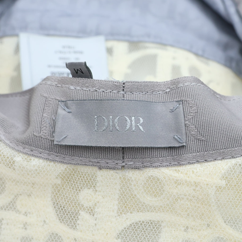 Christian Dior(クリスチャンディオール) オブリーク トロッター メッシュ バケットハット ホワイト コットン 283C904A4451 レディース