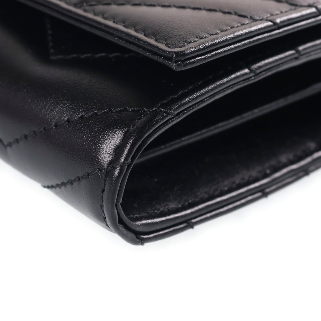GUCCI(グッチ) GGマーモント 二つ折り長財布 ロングウォレット ブラック レザー 443436 レディース