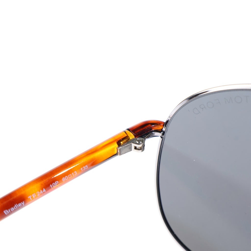 TOM FORD(トムフォード) Bradley ブラッドレイ ダブルブリッジ ティアドロップ サングラス アイウェア 60□13-135 ブラウン TF244 レディース
