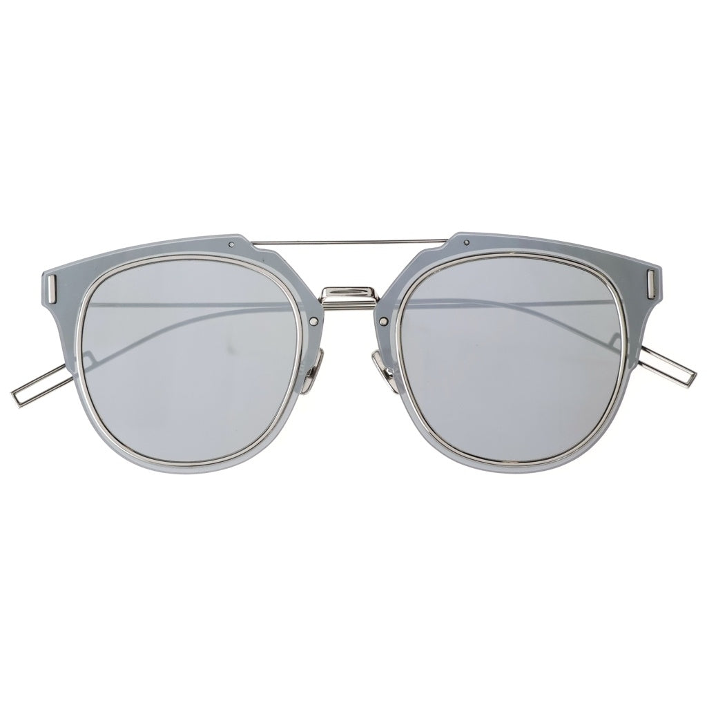 Dior HOMME(ディオールオム) メタルフレーム フラットレンズ サングラス アイウェア 65□11-155 ブラック/シルバー DIORCOMPOSIT1.F レディース