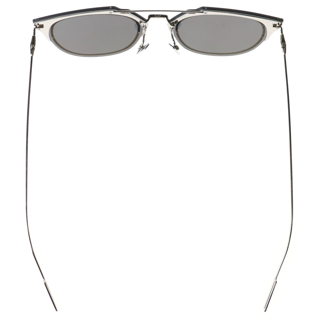 Dior HOMME(ディオールオム) メタルフレーム フラットレンズ サングラス アイウェア 65□11-155 ブラック/シルバー DIORCOMPOSIT1.F レディース